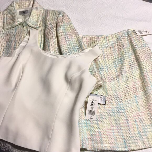 Stresa 3 piece suit NWT. 8 Petite - Picture 1 of 8